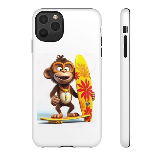 Surfer Monkey -Tough Whimsical Phone Cases