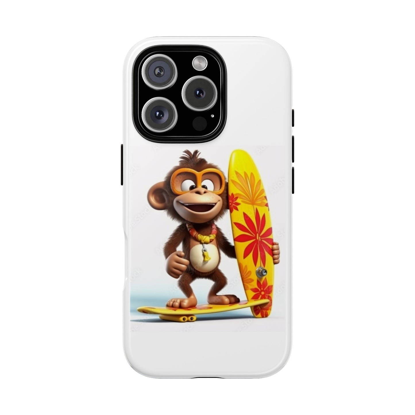 Surfer Monkey -Tough Whimsical Phone Cases