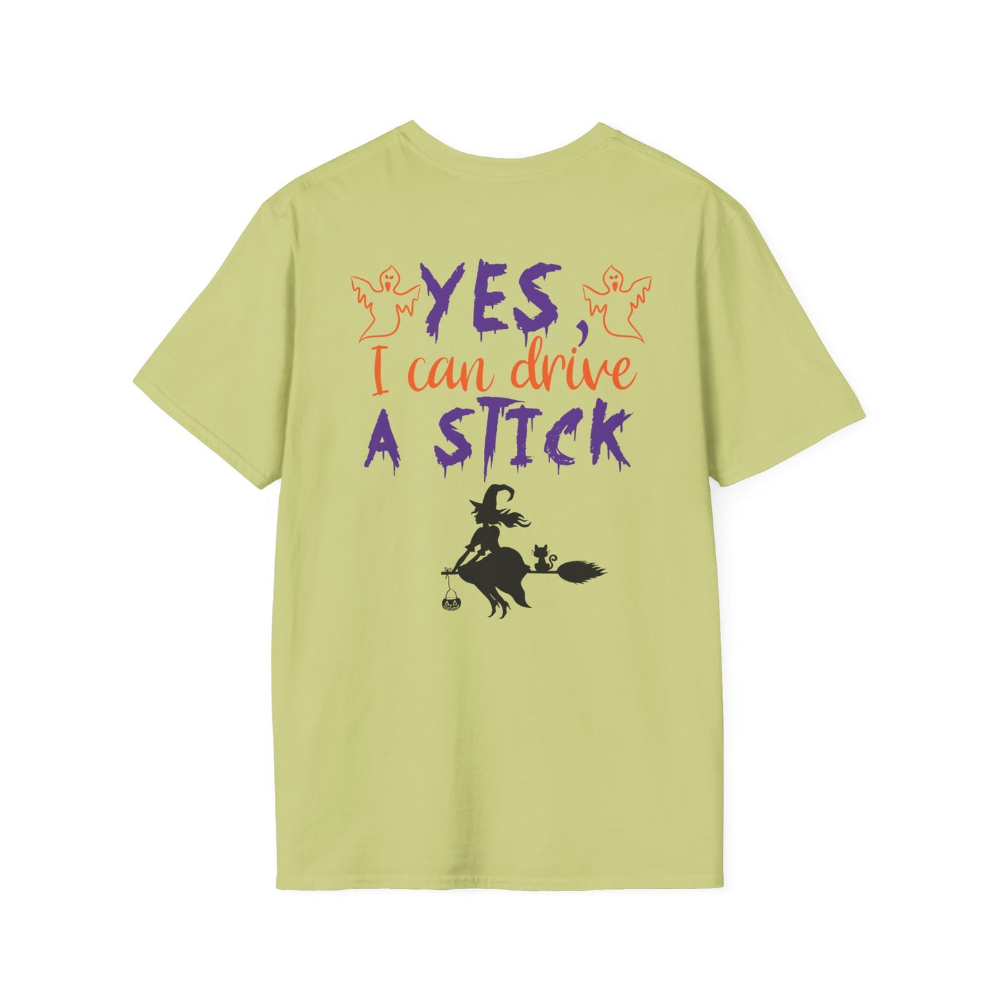 Drive a Stick - Unisex Softstyle T-Shirt- Halloween