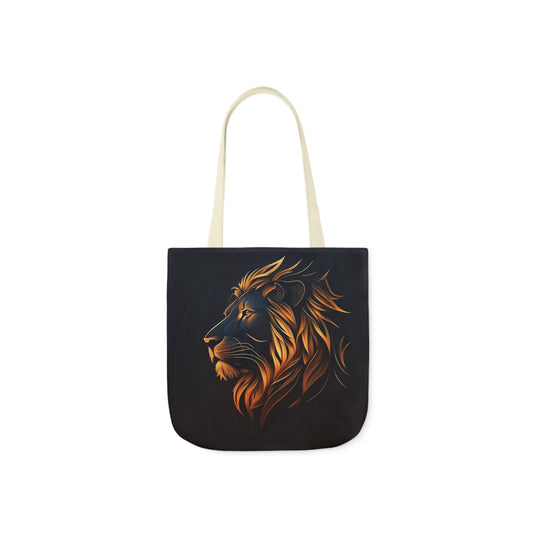 Lion Head - Canvas Tote Bag, 5-Color Straps