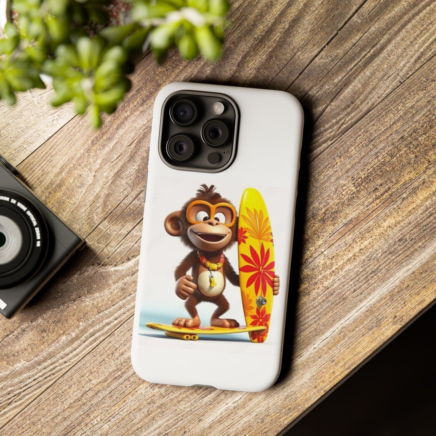 Surfer Monkey -Tough Whimsical Phone Cases