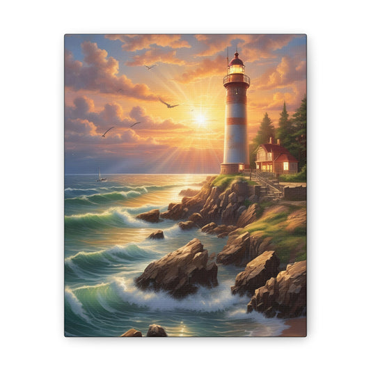 Light House - Canvas Stretched, 0.75"