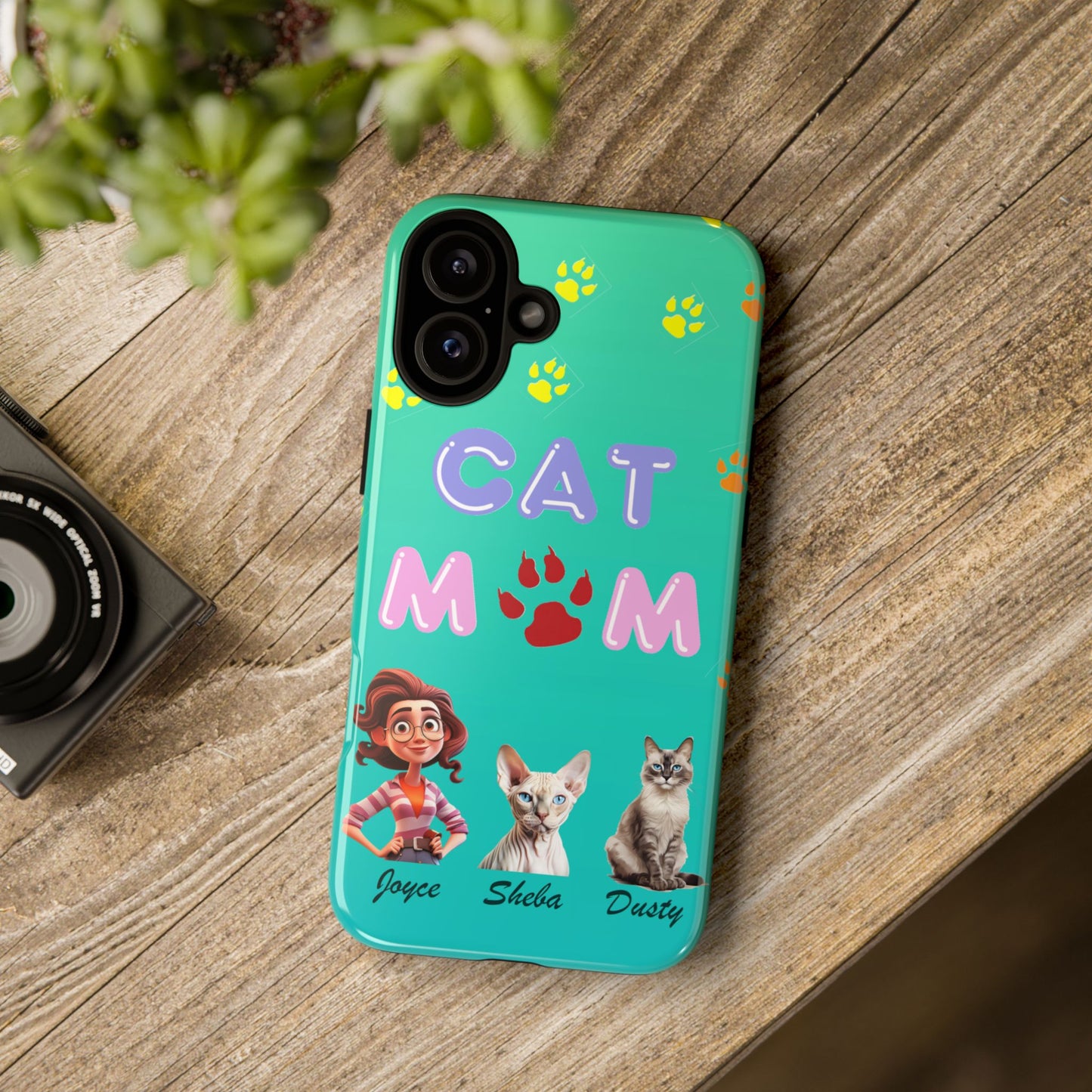 Cat Mom - Tough Cases - Mother's Day - Whimsical