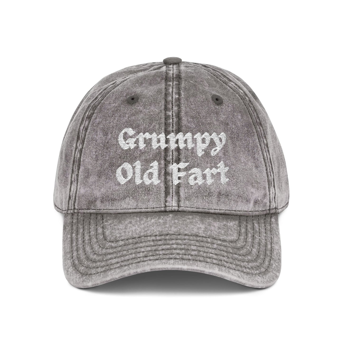 Grumpy Old Fart - Embroidered - Vintage Baseball Cap (Embroidery) - Father's Day