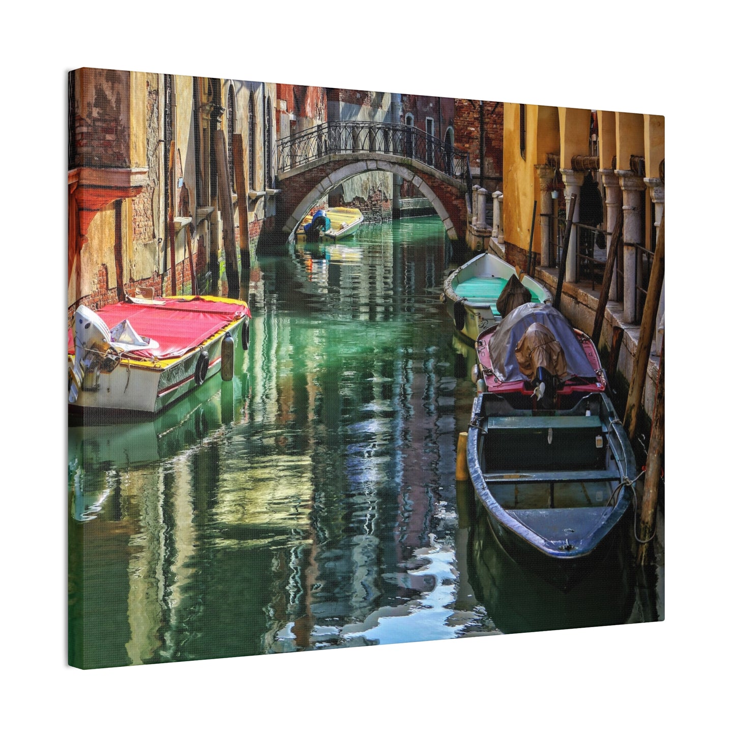 a-Venice Canal 1 - Canvas Stretched, 0.75"