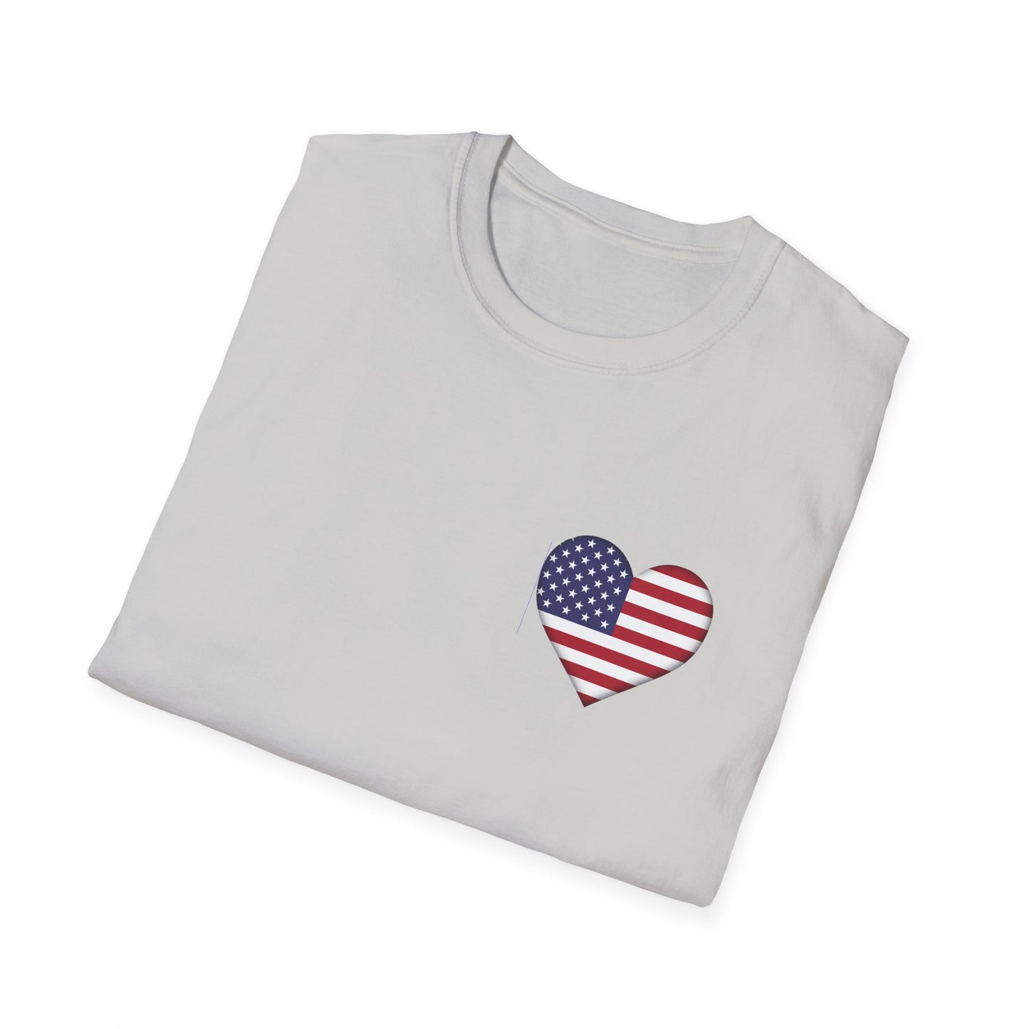 Heart Flag - Unisex Softstyle T-Shirt