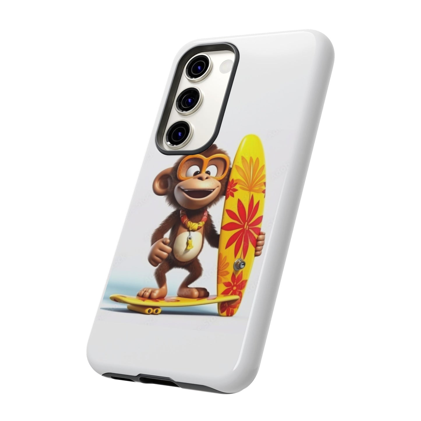 Surfer Monkey -Tough Whimsical Phone Cases