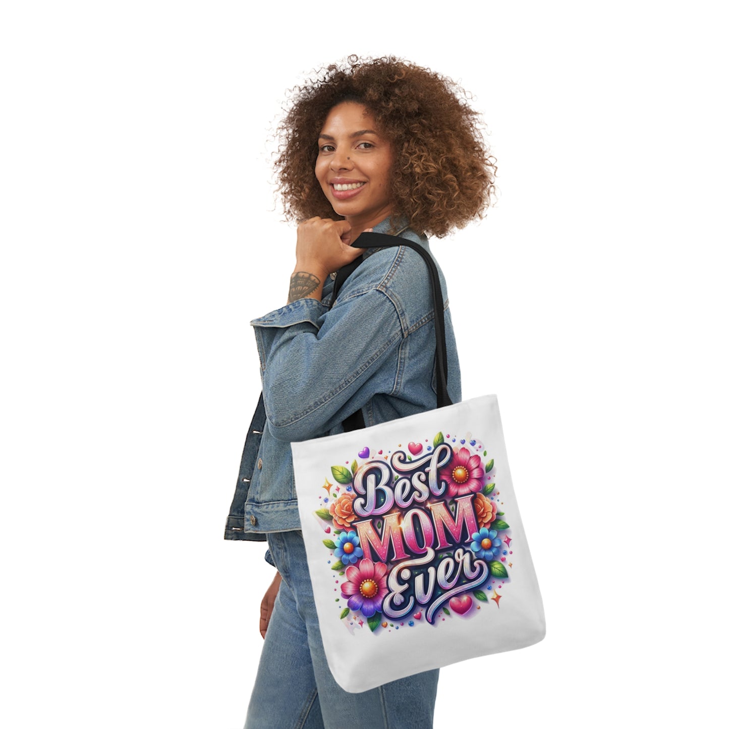 Best Mom Ever - Canvas Tote Bag, 5-Color Straps -  Mother's Day