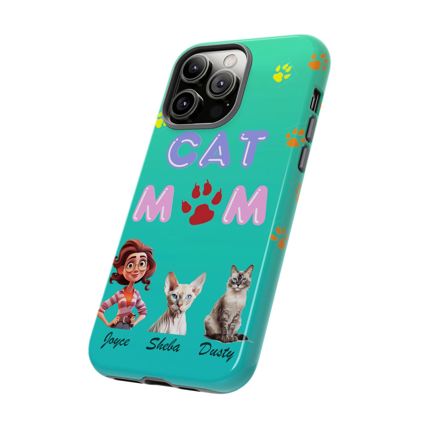 Cat Mom - Tough Cases - Mother's Day - Whimsical