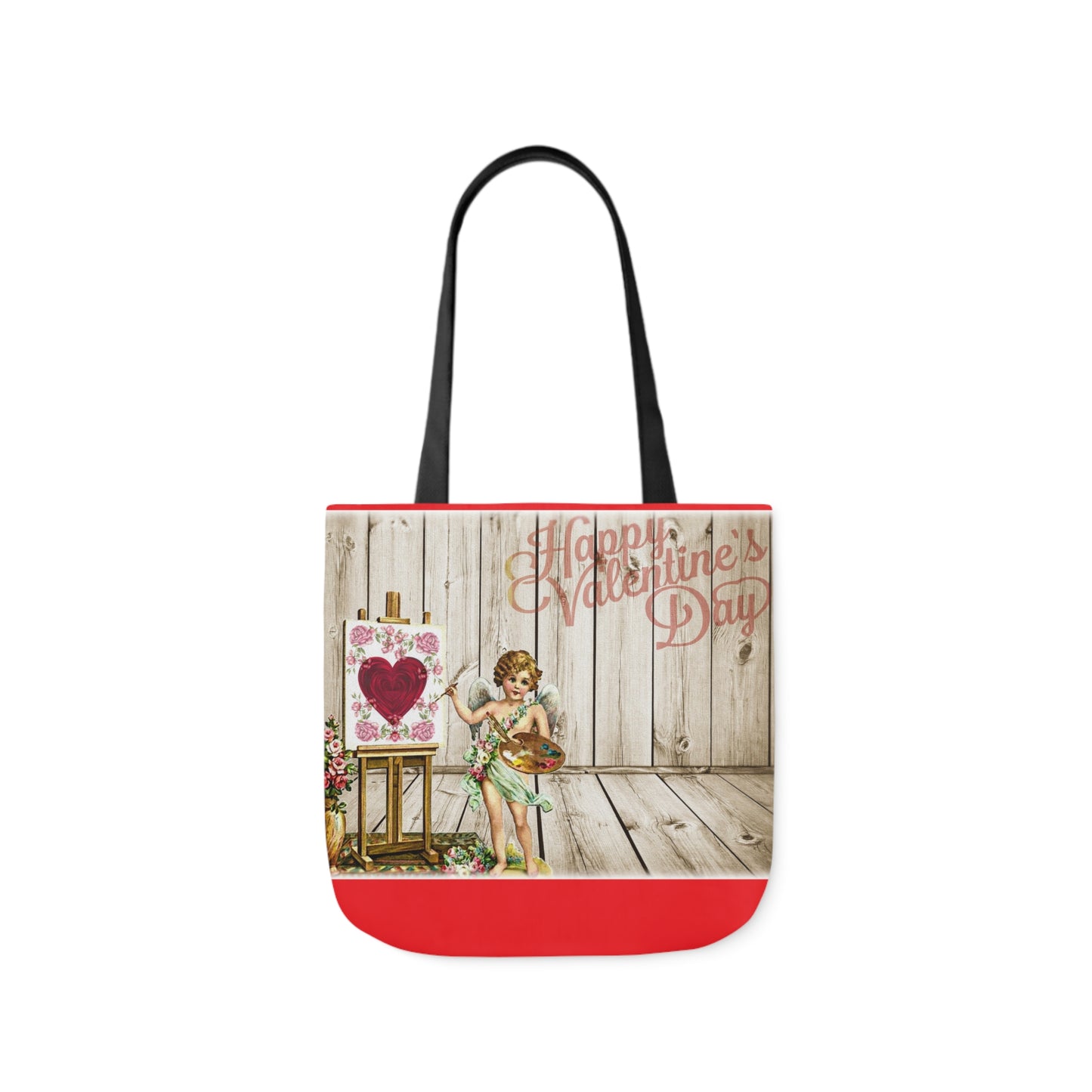 Valentines - Canvas Tote Bag, 5-Color Straps