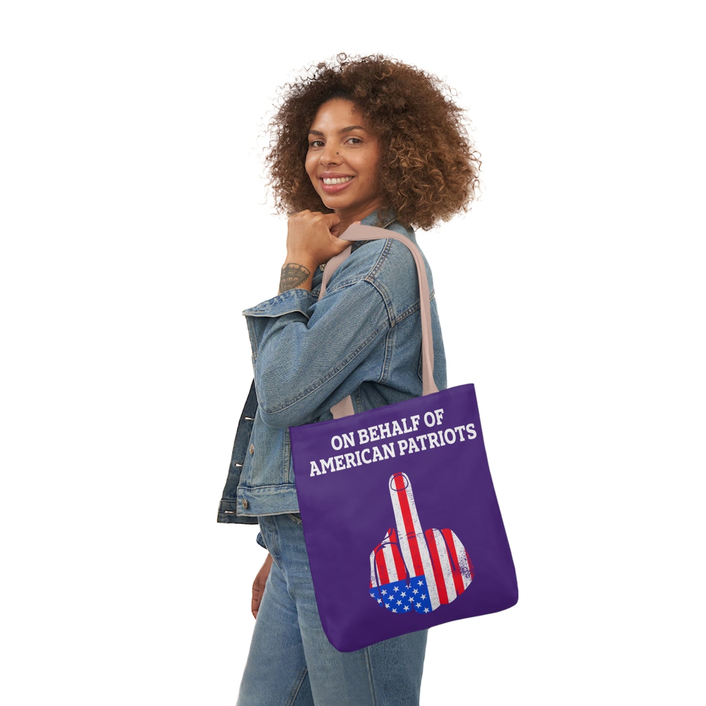 On Behalf - Canvas Tote Bag, 5-Color Straps veterans - Patriotic