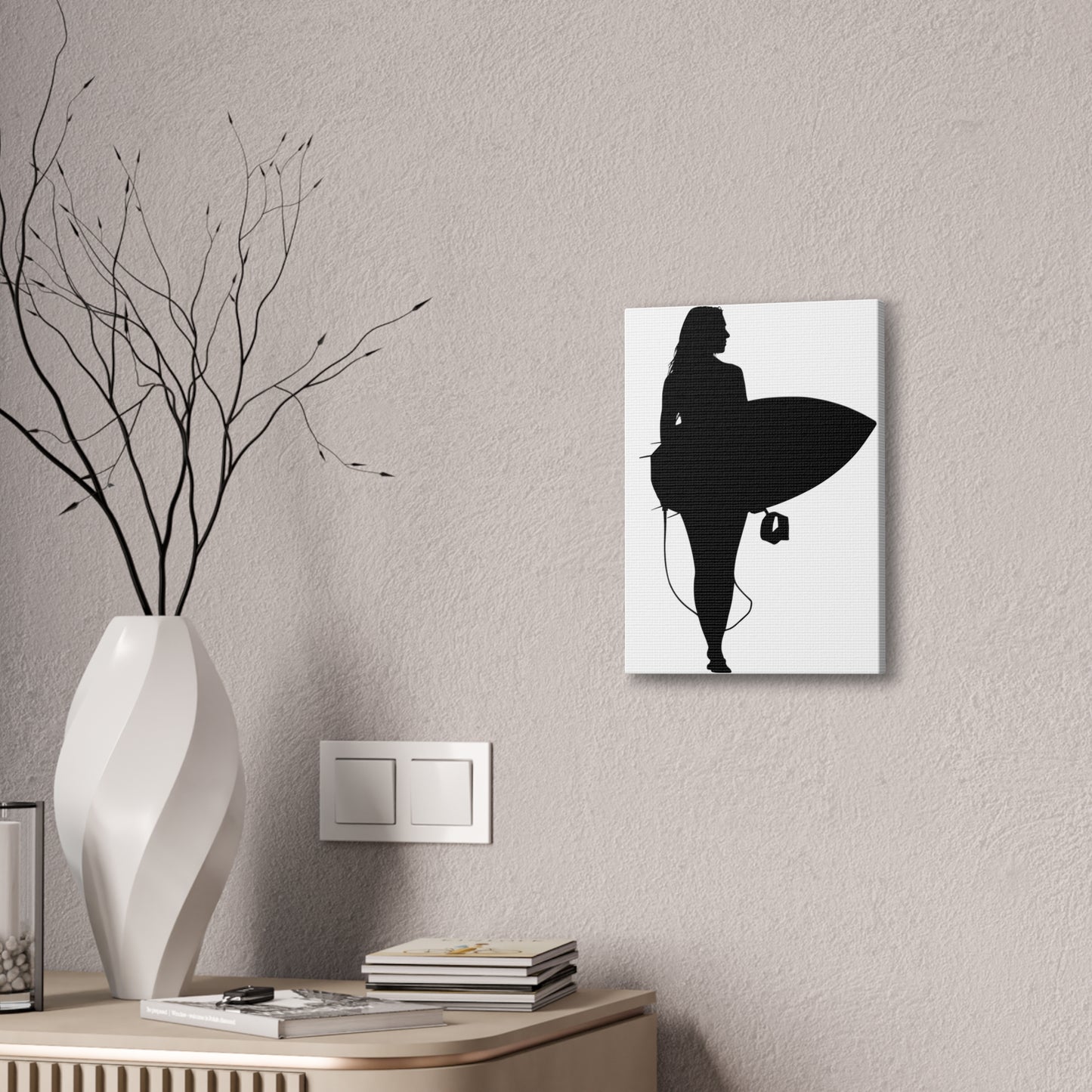 Surfer Girl - Canvas Stretched, 0.75"