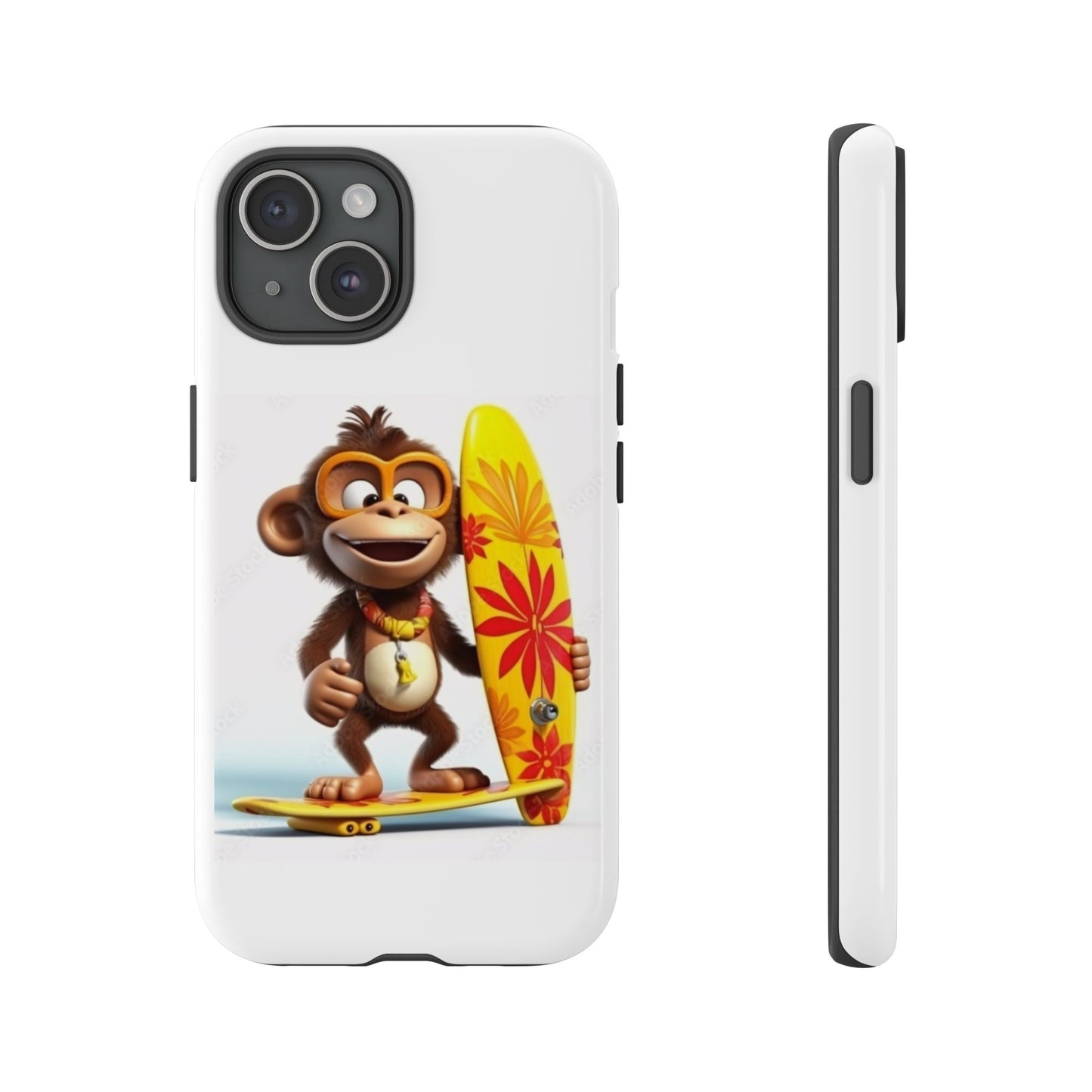 Surfer Monkey -Tough Whimsical Phone Cases