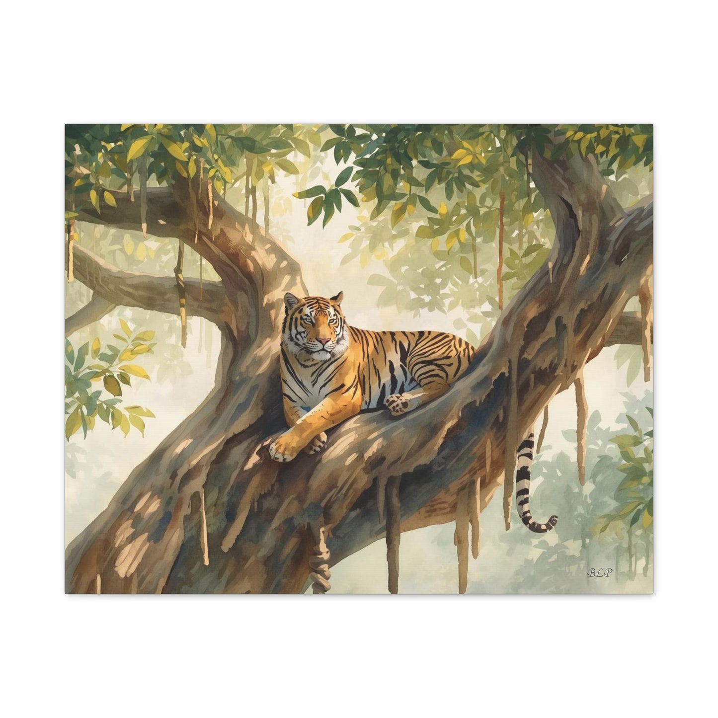 Lounging tiger - Canvas Stretched, 0.75" - 2026 Wall Art - Animals