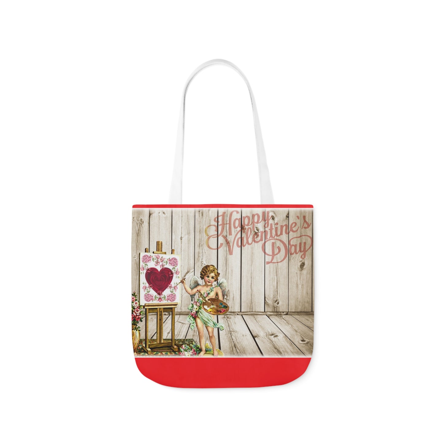 Valentines - Canvas Tote Bag, 5-Color Straps