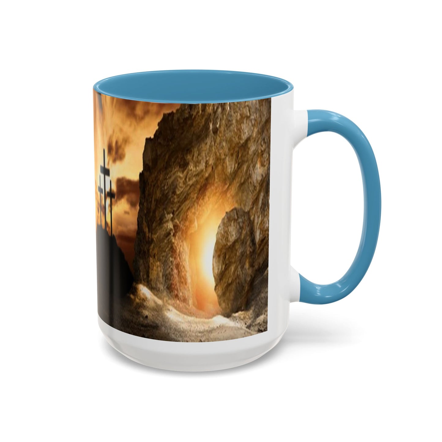 He is Risen -Accent Coffee Mug (11, 15oz) - Easter - Mother's Day - Father's Day