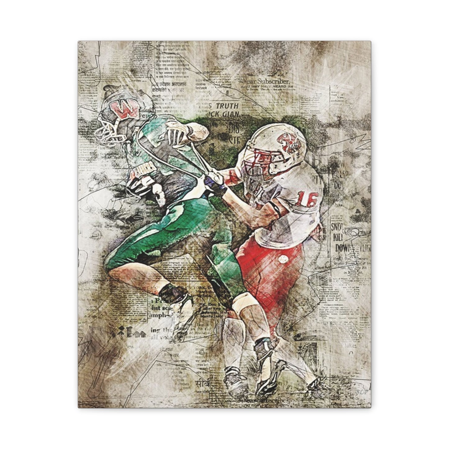 Football - Canvas Stretched, 0.75" - 2026 Wall Art - Sports