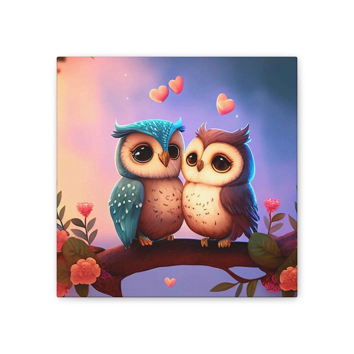 Love Birds - Canvas Stretched, 0.75"