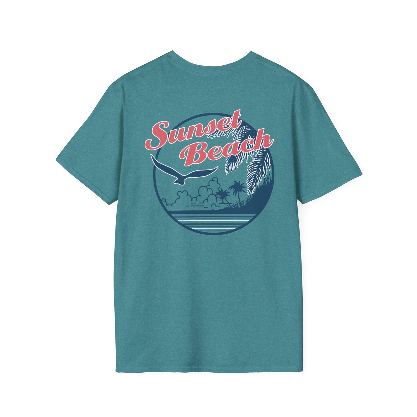 Sunset Beach - Unisex Softstyle T-Shirts