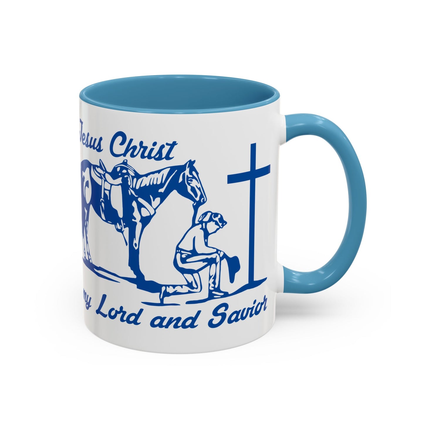 Lord and Savior - Accent Coffee Mug (11, 15oz) - Easter - Mother's Day - Father's Day