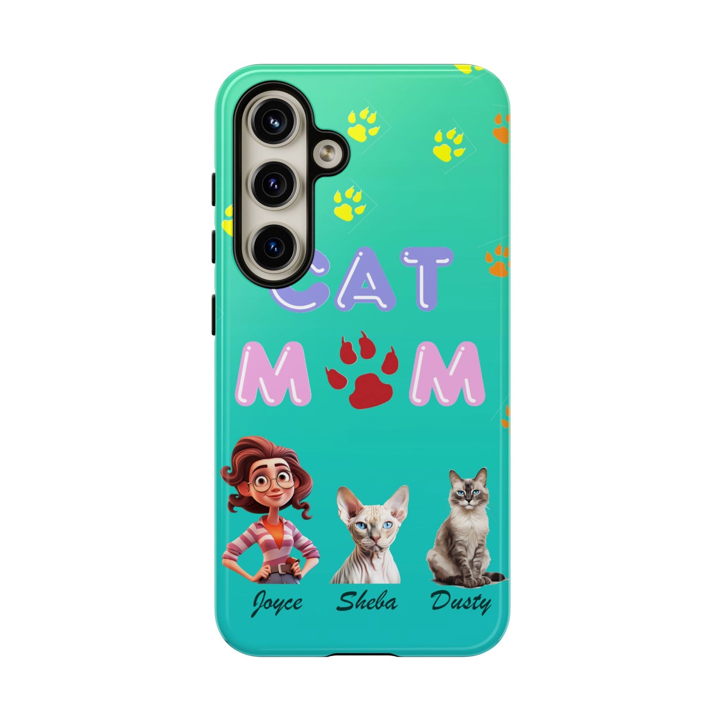 Cat Mom - Tough Cases - Mother's Day - Whimsical