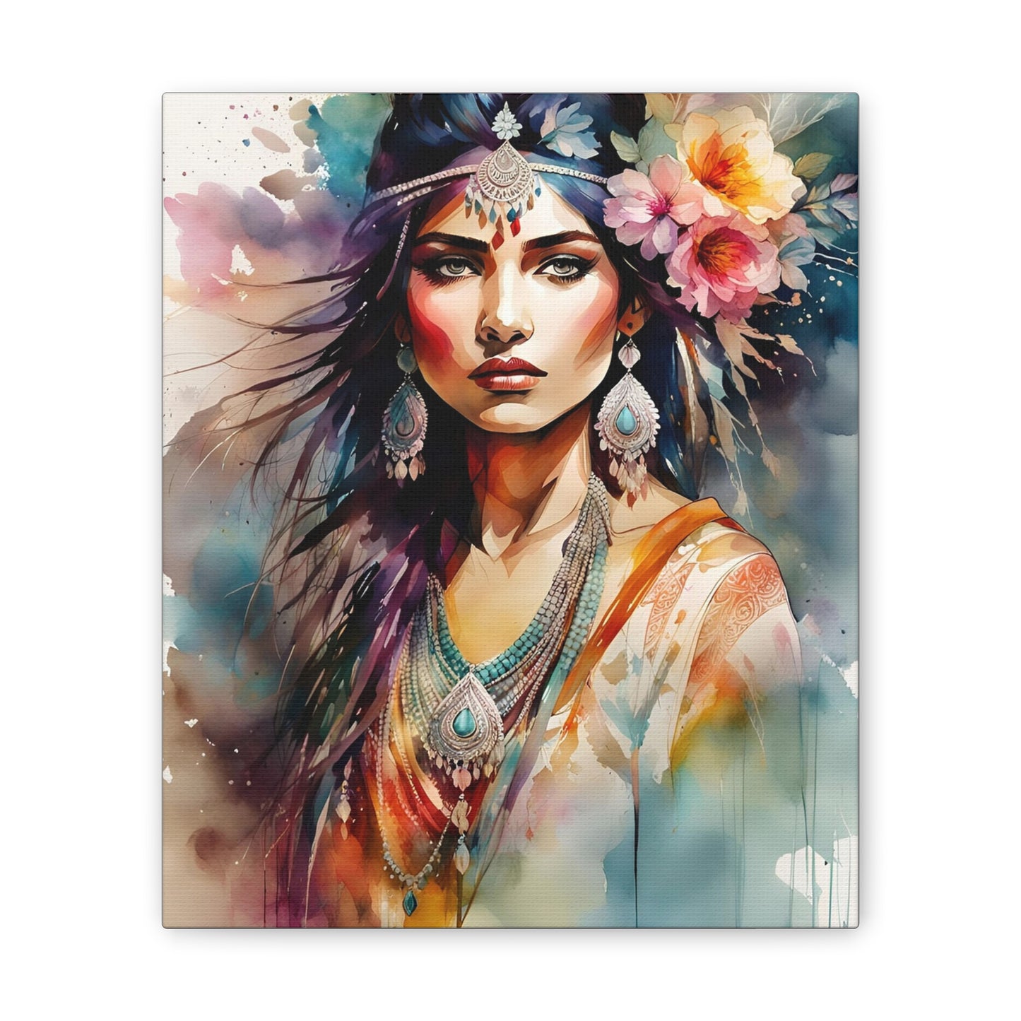 Indian Maiden - Canvas Stretched, 0.75" - 2026 Wall Art - Individuals