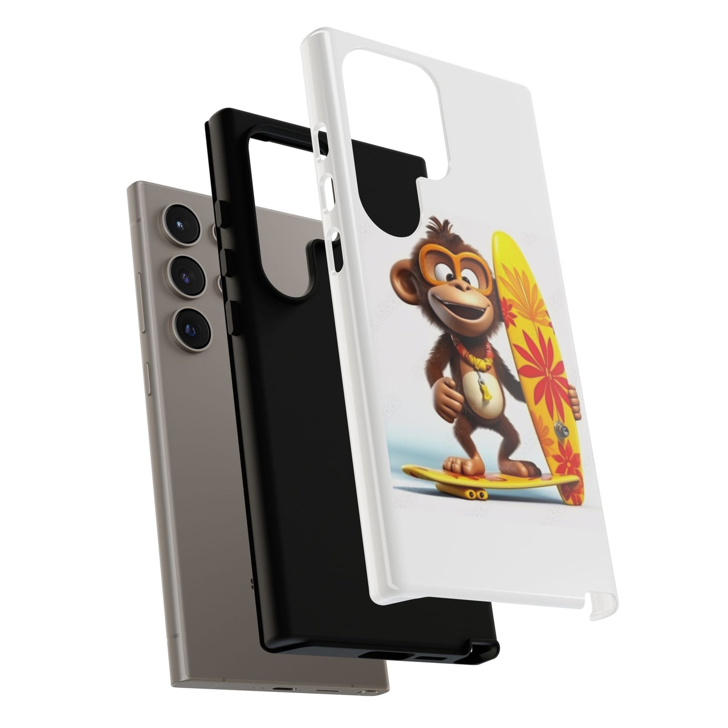 Surfer Monkey -Tough Whimsical Phone Cases