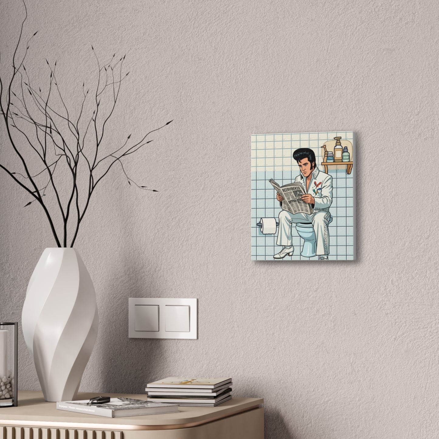 Rock Star - Canvas Stretched, 0.75" - Wall Art 2026 - Bathroom Humor