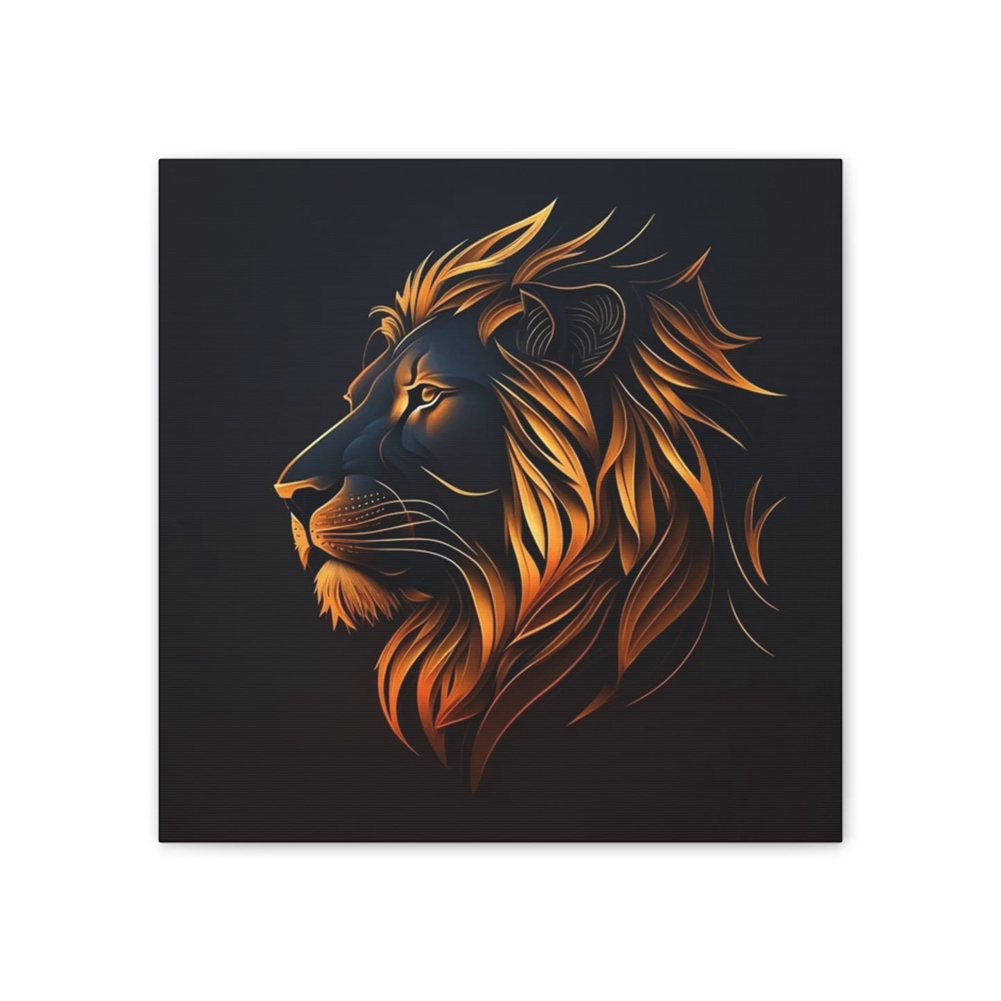 Lion - Canvas Stretched, 0.75"