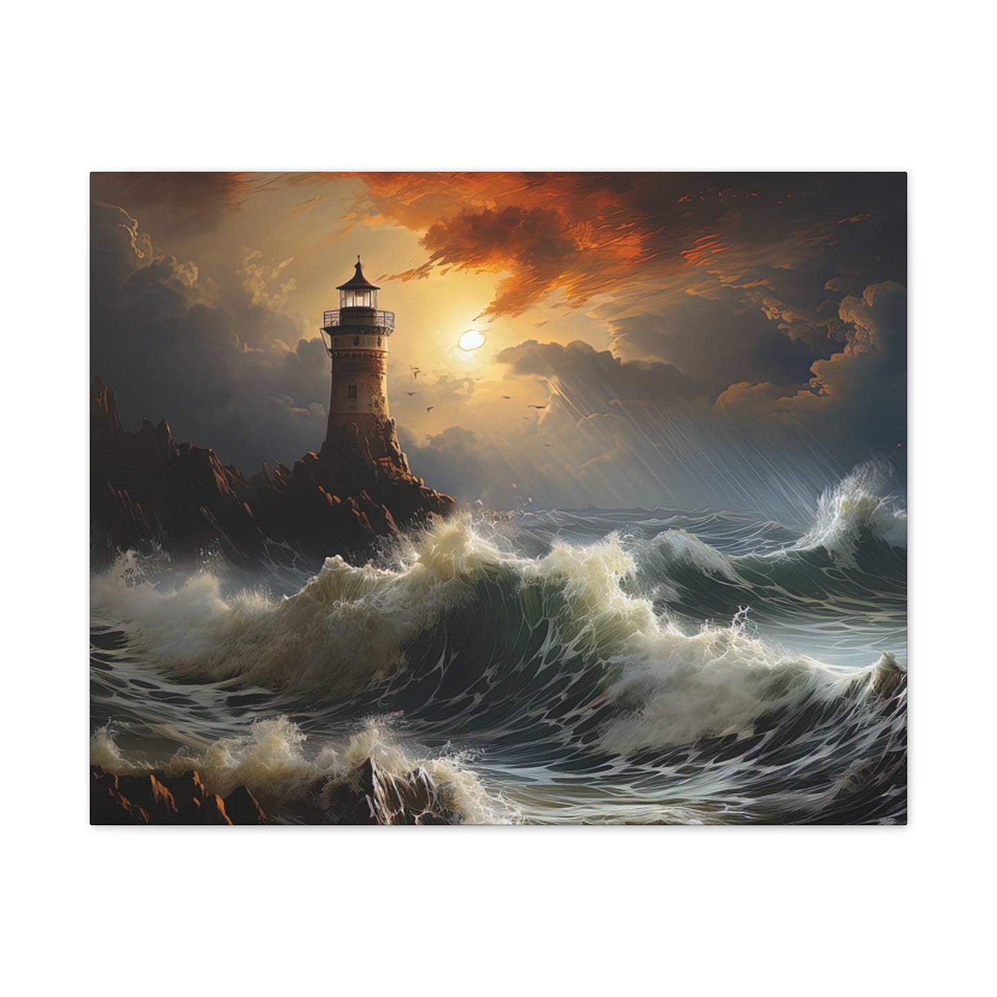 Light House - Canvas Stretched, 0.75"