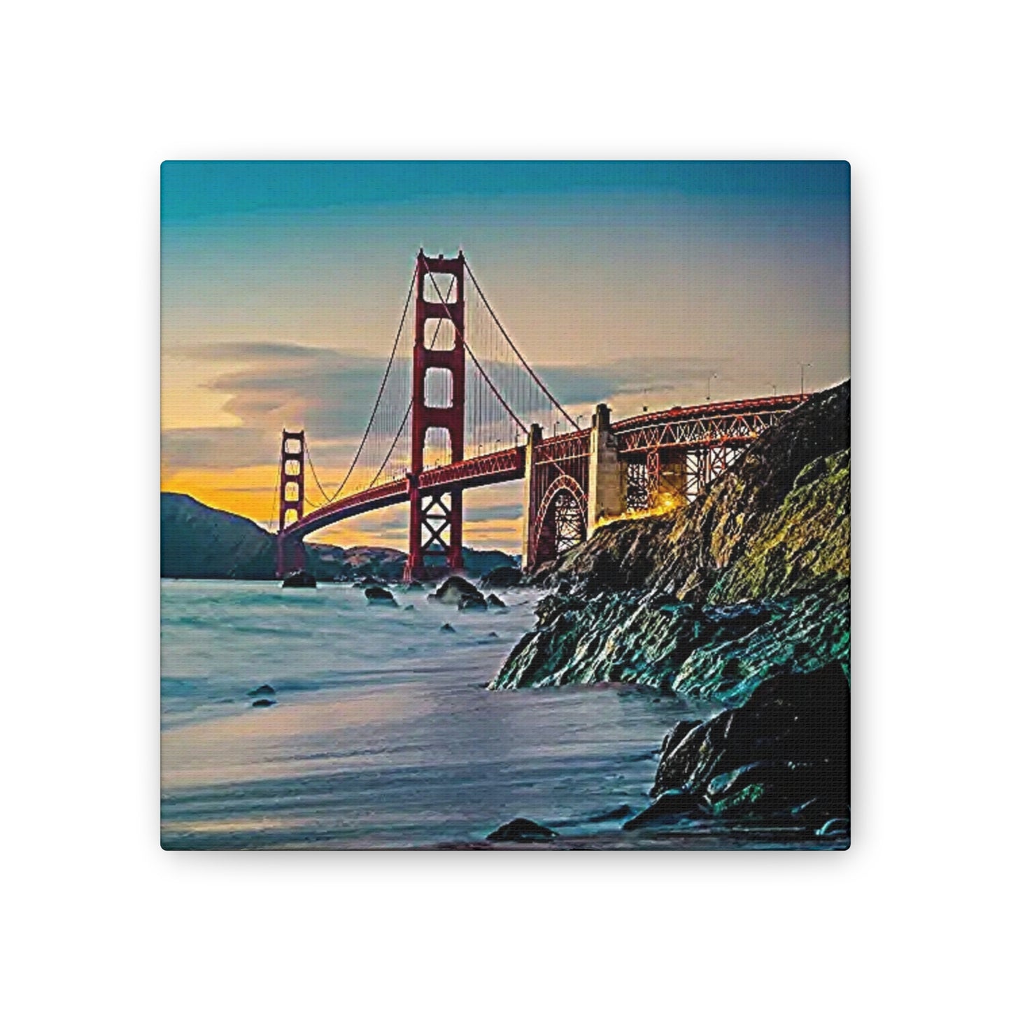 Golden Gate - Canvas Stretched, 0.75"