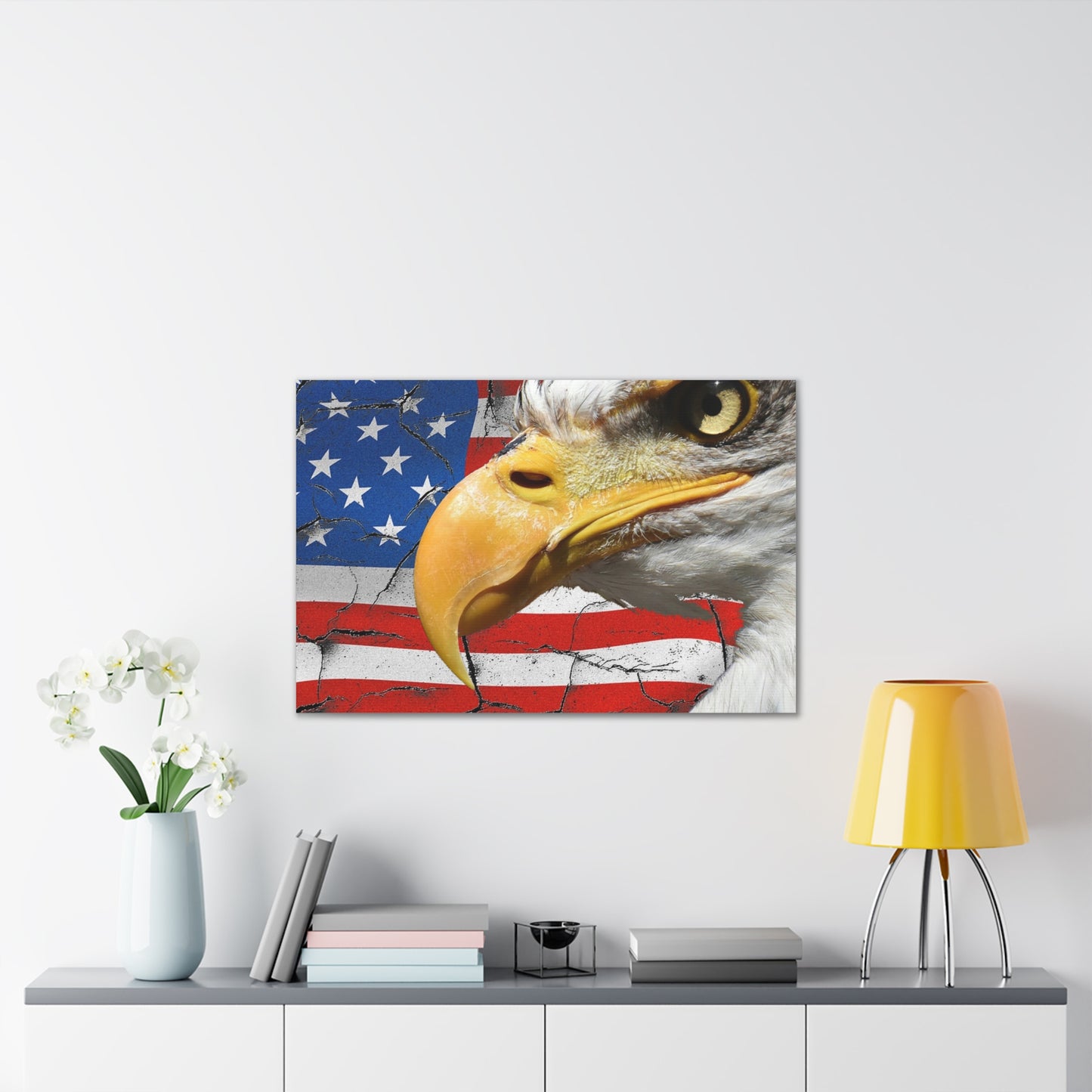 American Eagle - Canvas Stretched, 0.75" -  Military