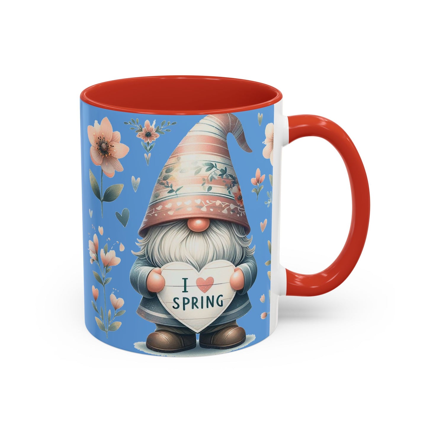 I Love Spring - Accent Coffee Mug (11, 15oz)