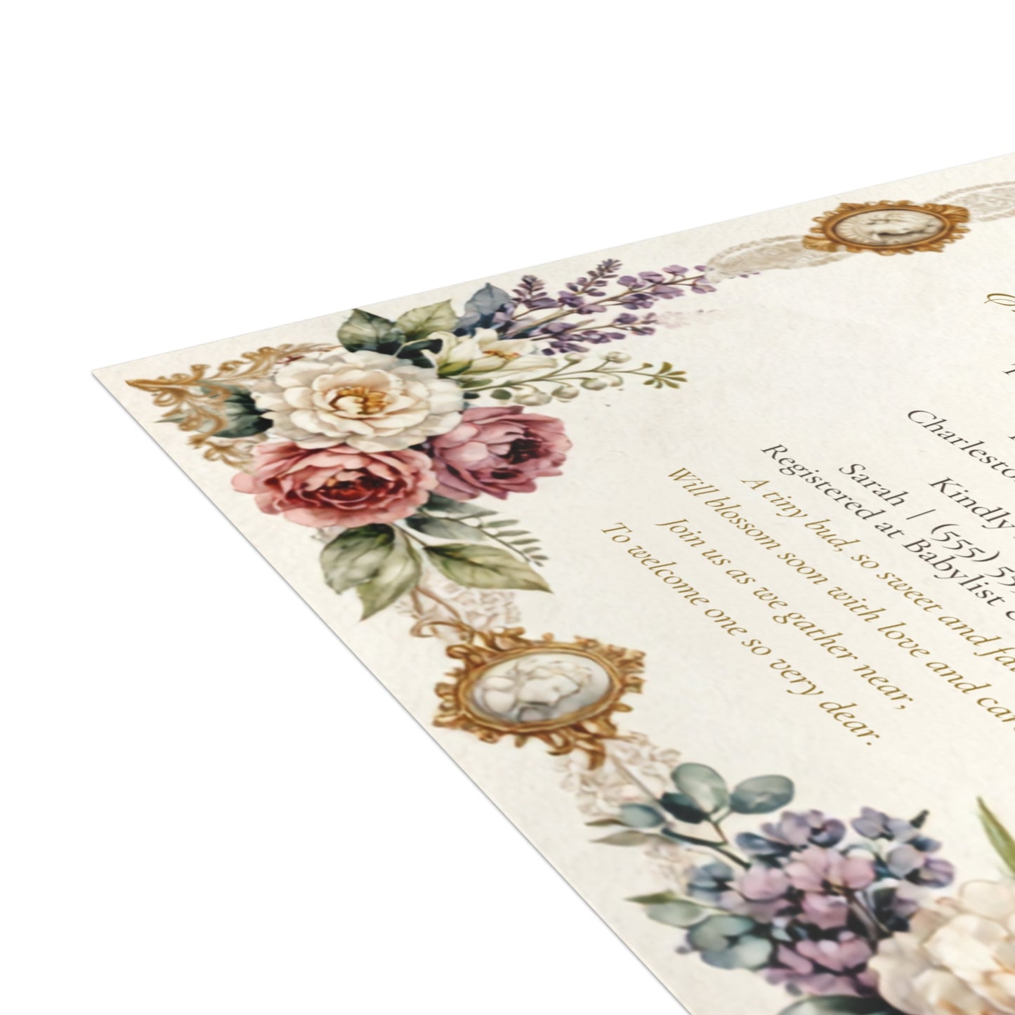 Victorian Baby Shower - Postcard Bundles (envelopes included)