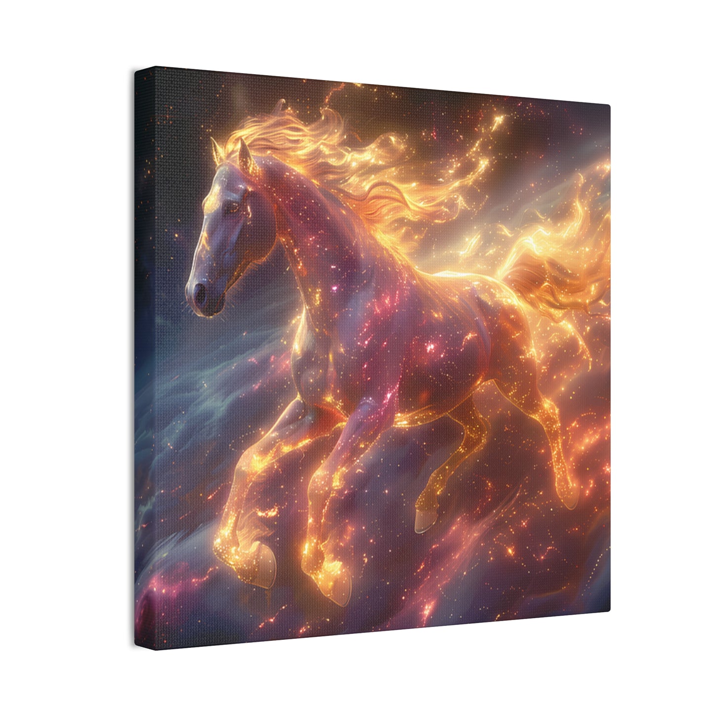 Flaming Horse - Canvas Stretched, 0.75"