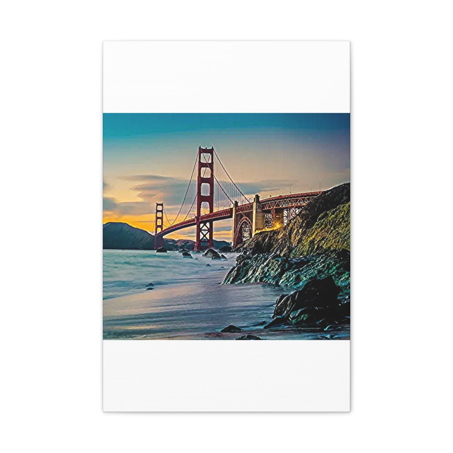 Golden Gate - Canvas Stretched, 0.75"