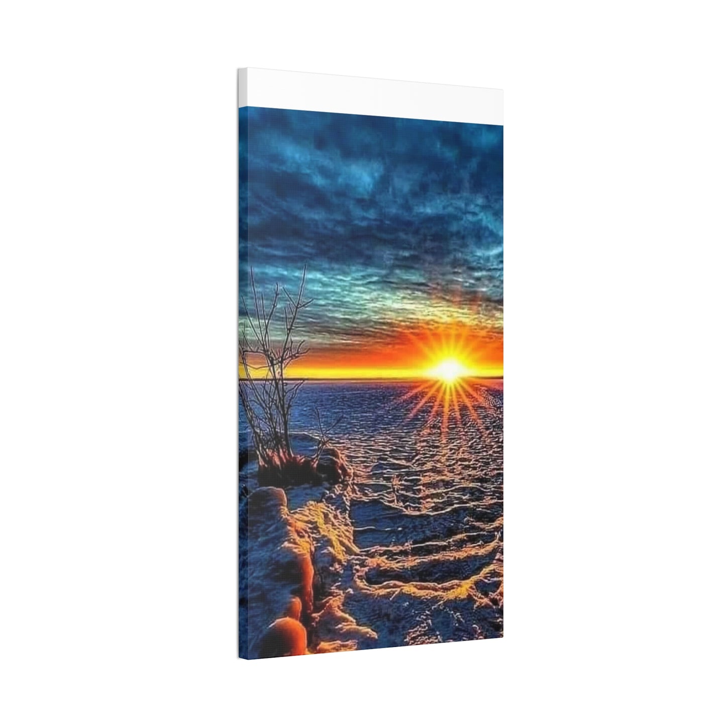 Sunrise on the Ocean - Canvas Stretched, 0.75"