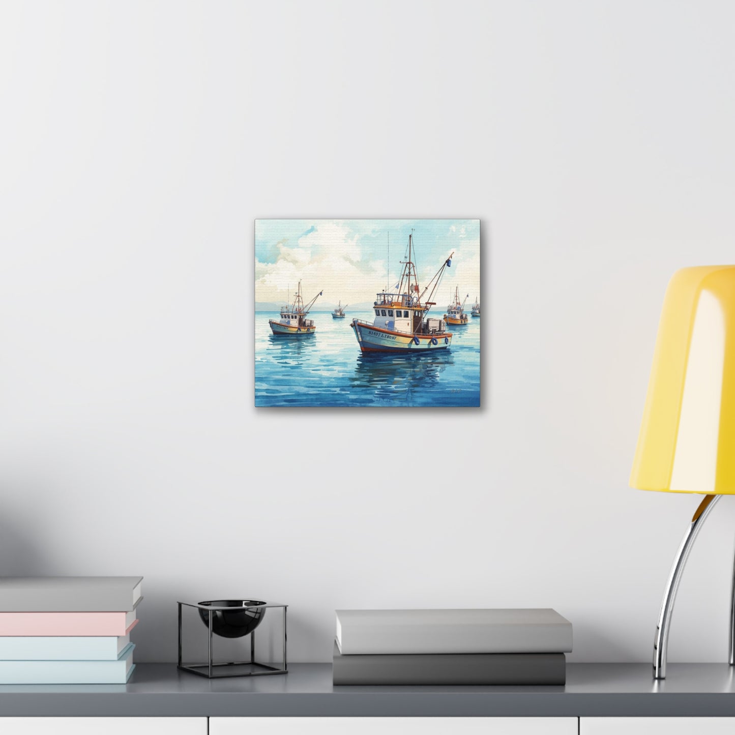 Fishing Fleet - Canvas Stretched, 0.75" - Wall Art 2026 - Scenes