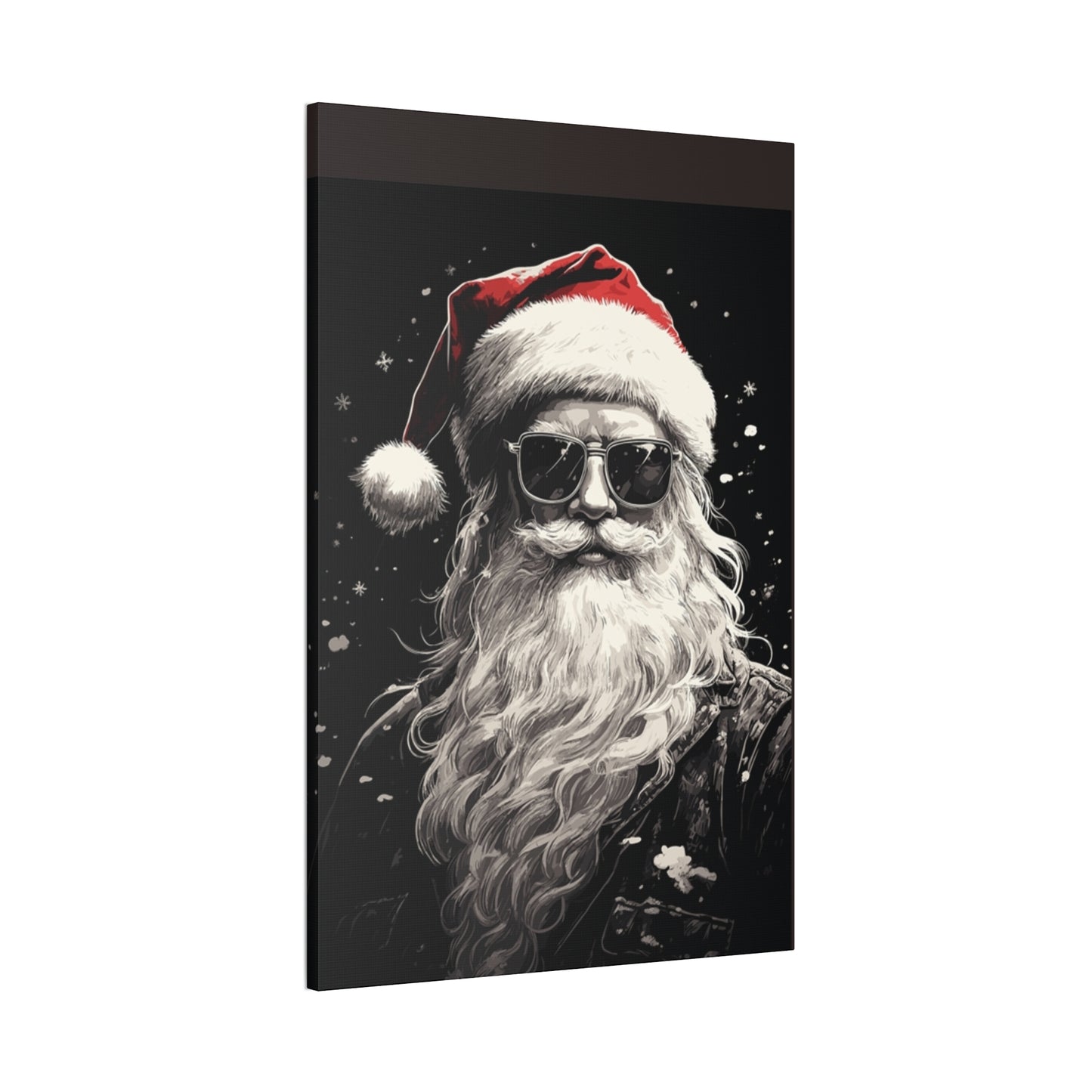 Hip Santa - Canvas Stretched, 0.75" - Christmas