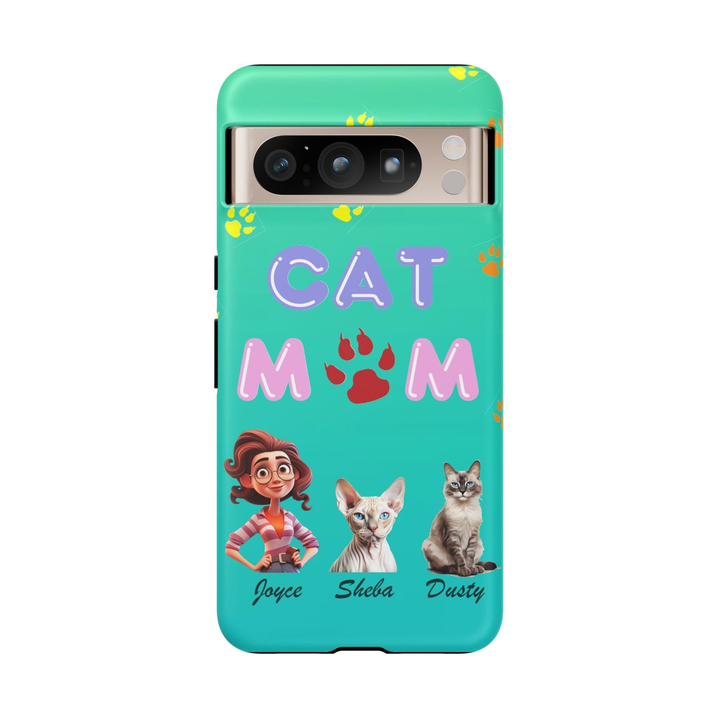 Cat Mom - Tough Cases - Mother's Day - Whimsical