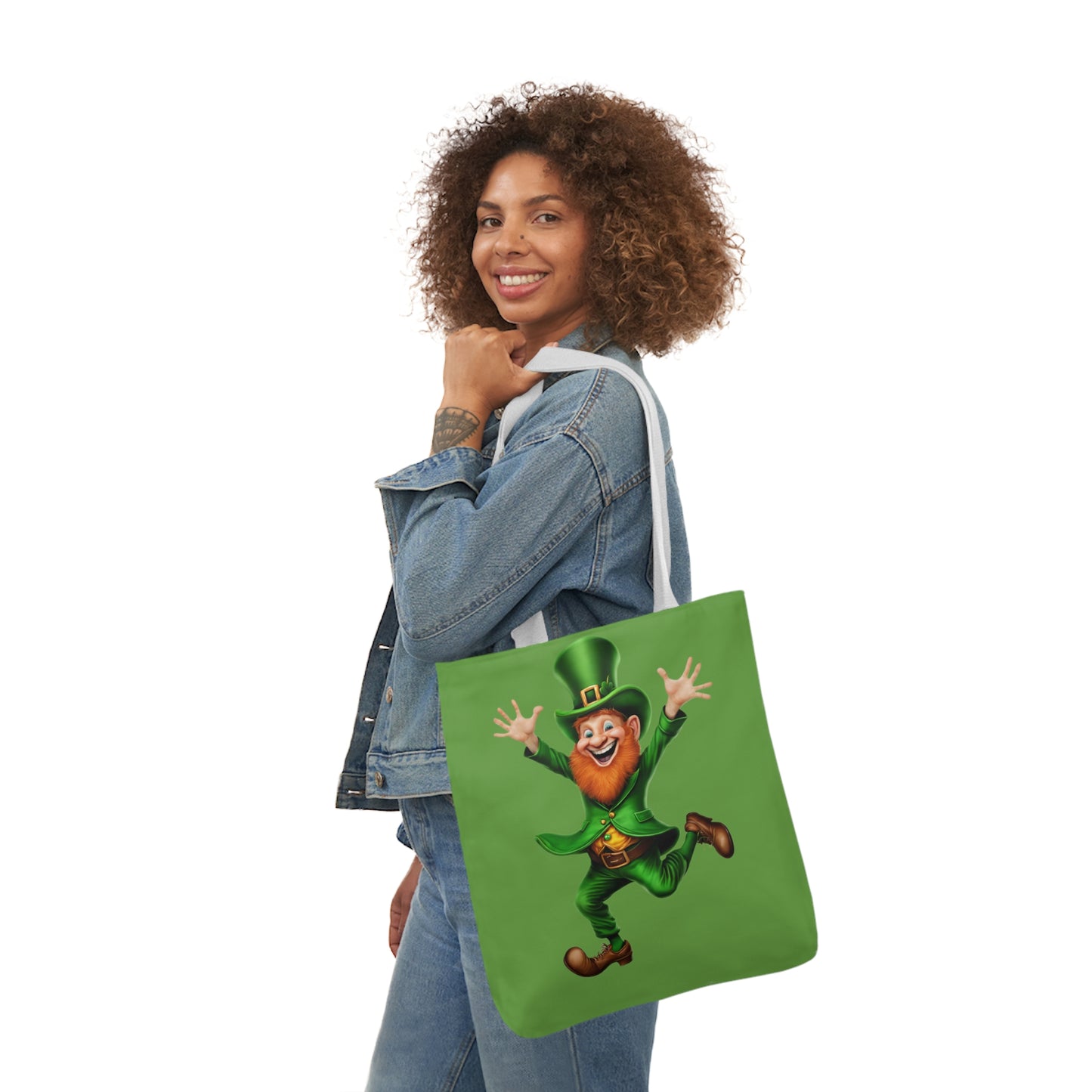 St. Patricks - Canvas Tote Bag, 5-Color Straps