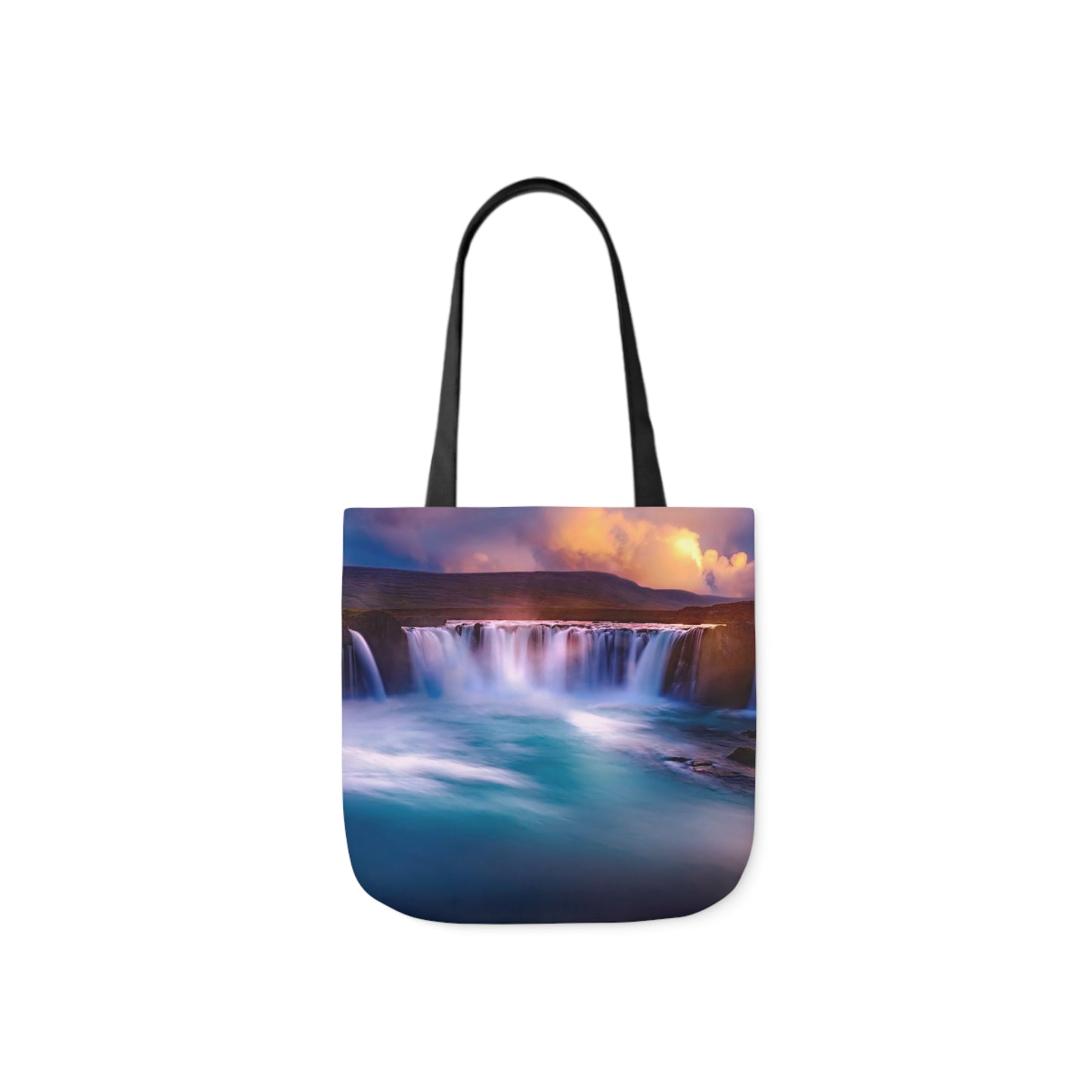 Waterfall - Canvas Tote Bag, 5-Color Straps