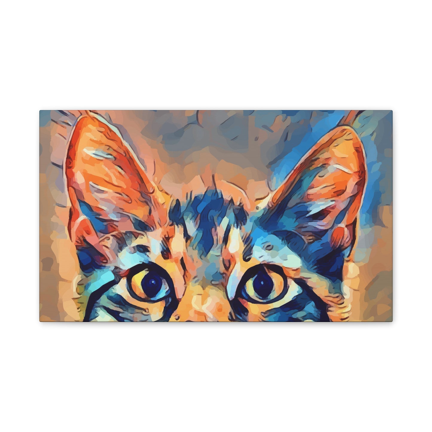 Spying Kitty - Canvas Stretched, 0.75"