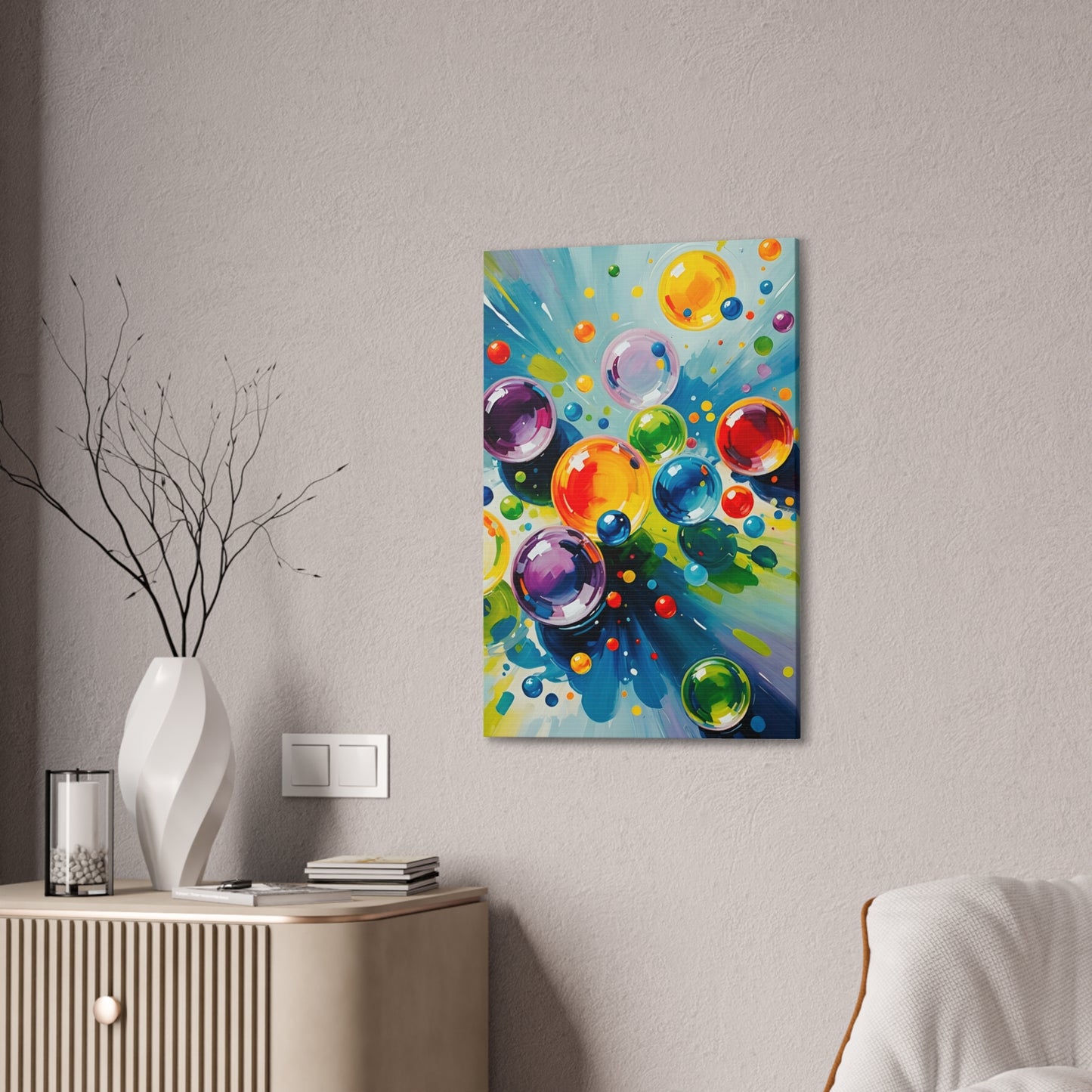 Colored Balls - Canvas Stretched, 0.75"