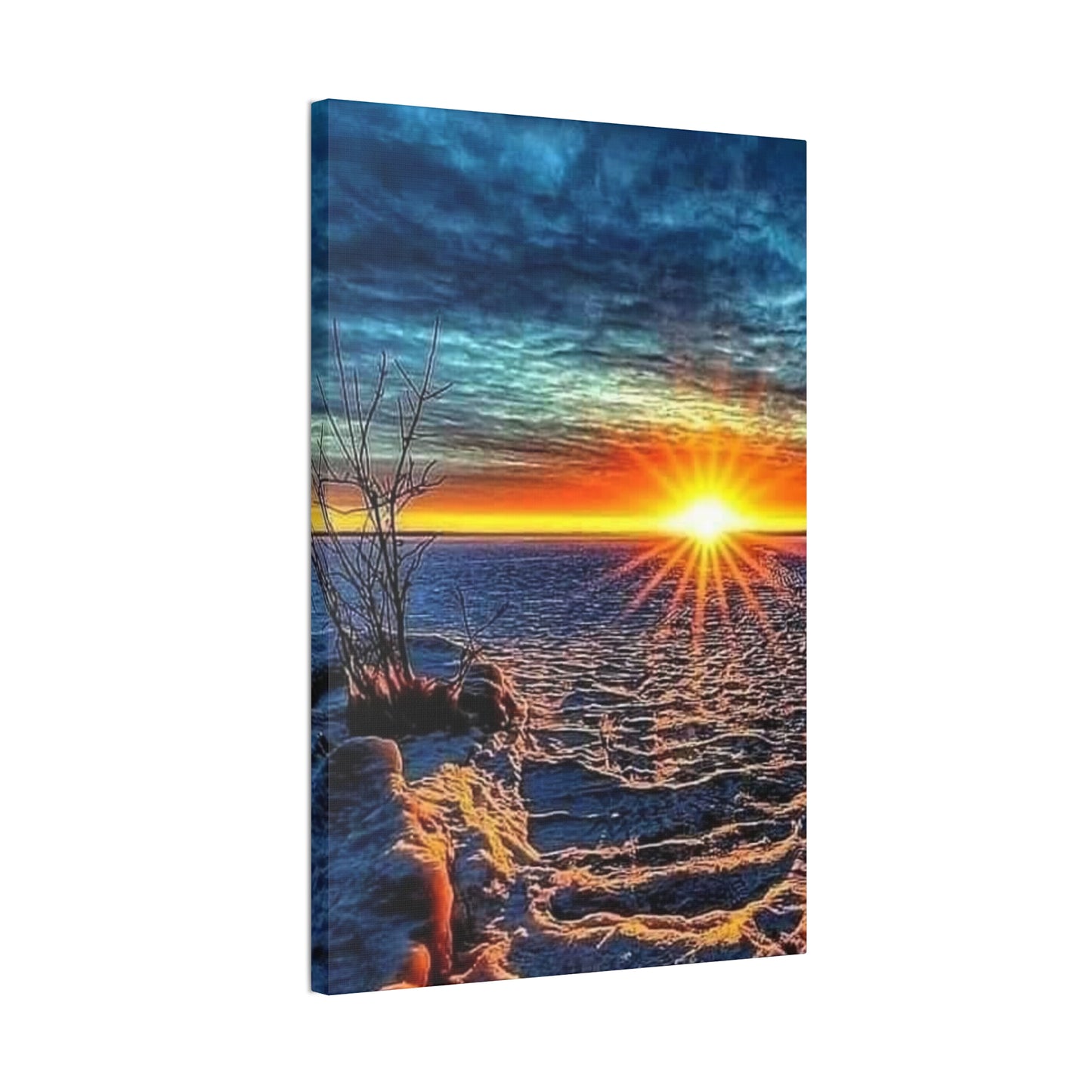 Sunrise on the Ocean - Canvas Stretched, 0.75"