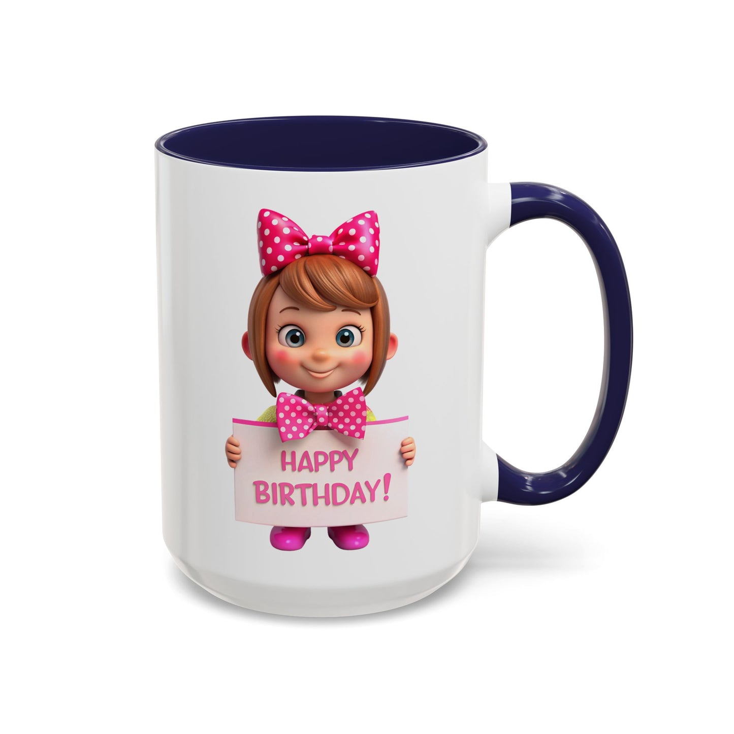 Happy Birthday - Accent Coffee Mug (11, 15oz)