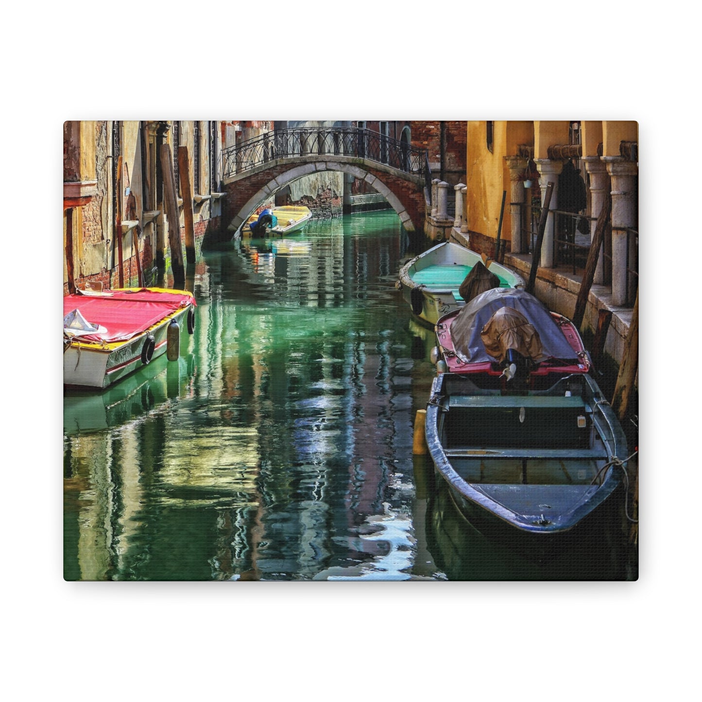 a-Venice Canal 1 - Canvas Stretched, 0.75"