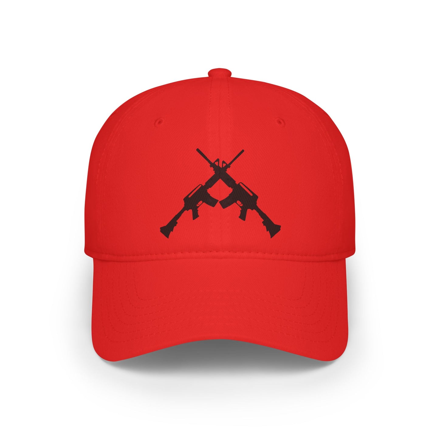 Crossed Guns - Low Profile Ball Cap - Military