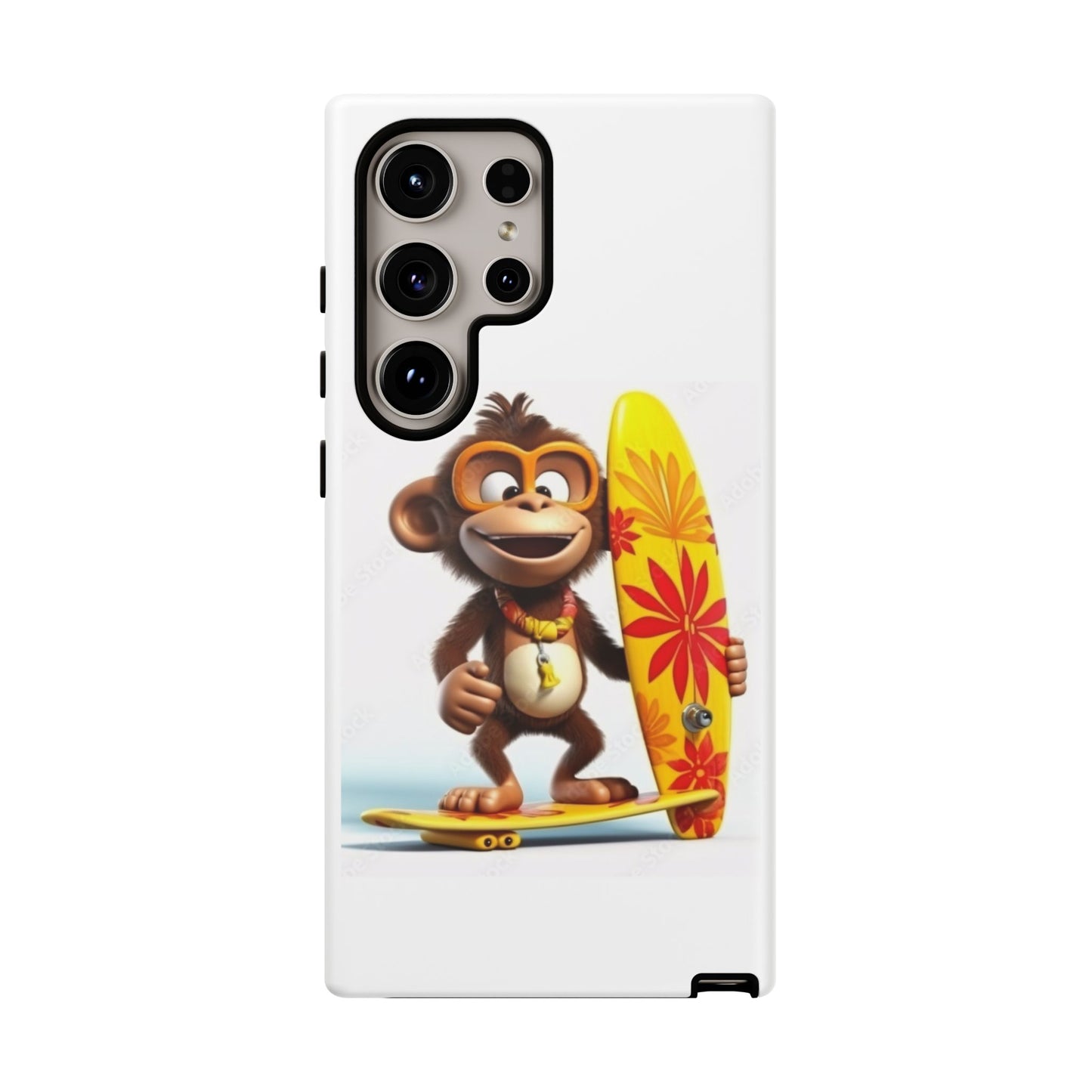 Surfer Monkey -Tough Whimsical Phone Cases