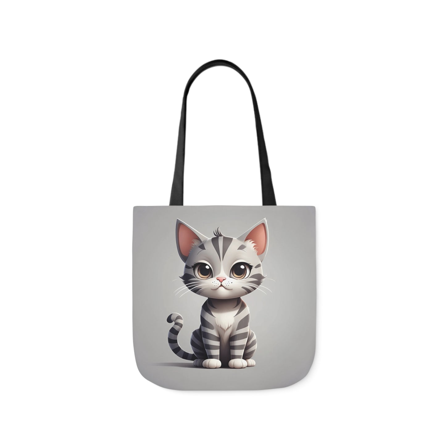 Kitty - Canvas Tote Bag, 5-Color Straps